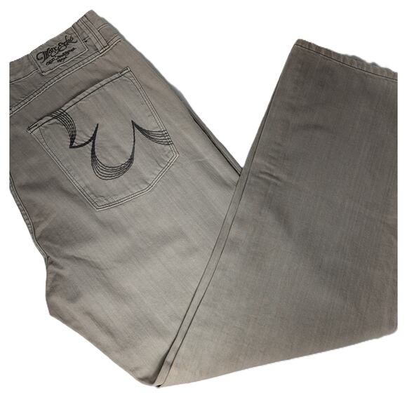 Men's Marc Ecko Jeans Boot Cut Cream Size W38/31 - Picture 2 of 9